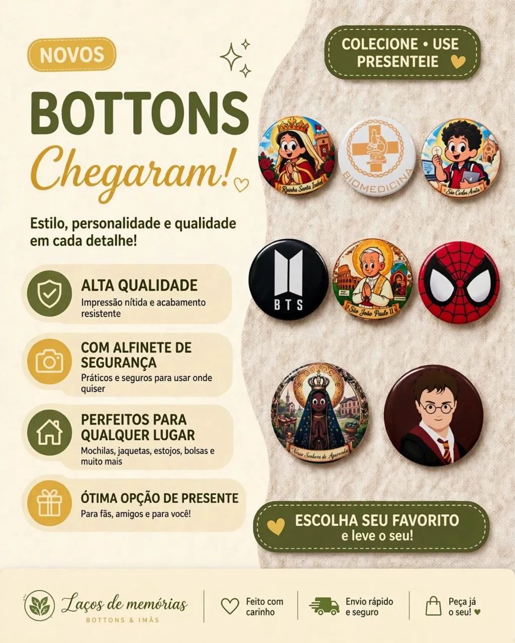 BOTTONS PERSONALIZADOS