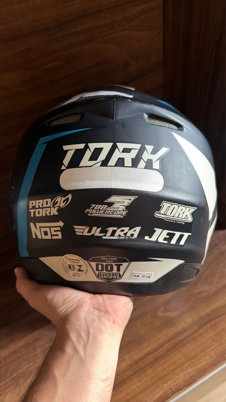 Capacete Tork Impecável. Tam 58 - Foto 5