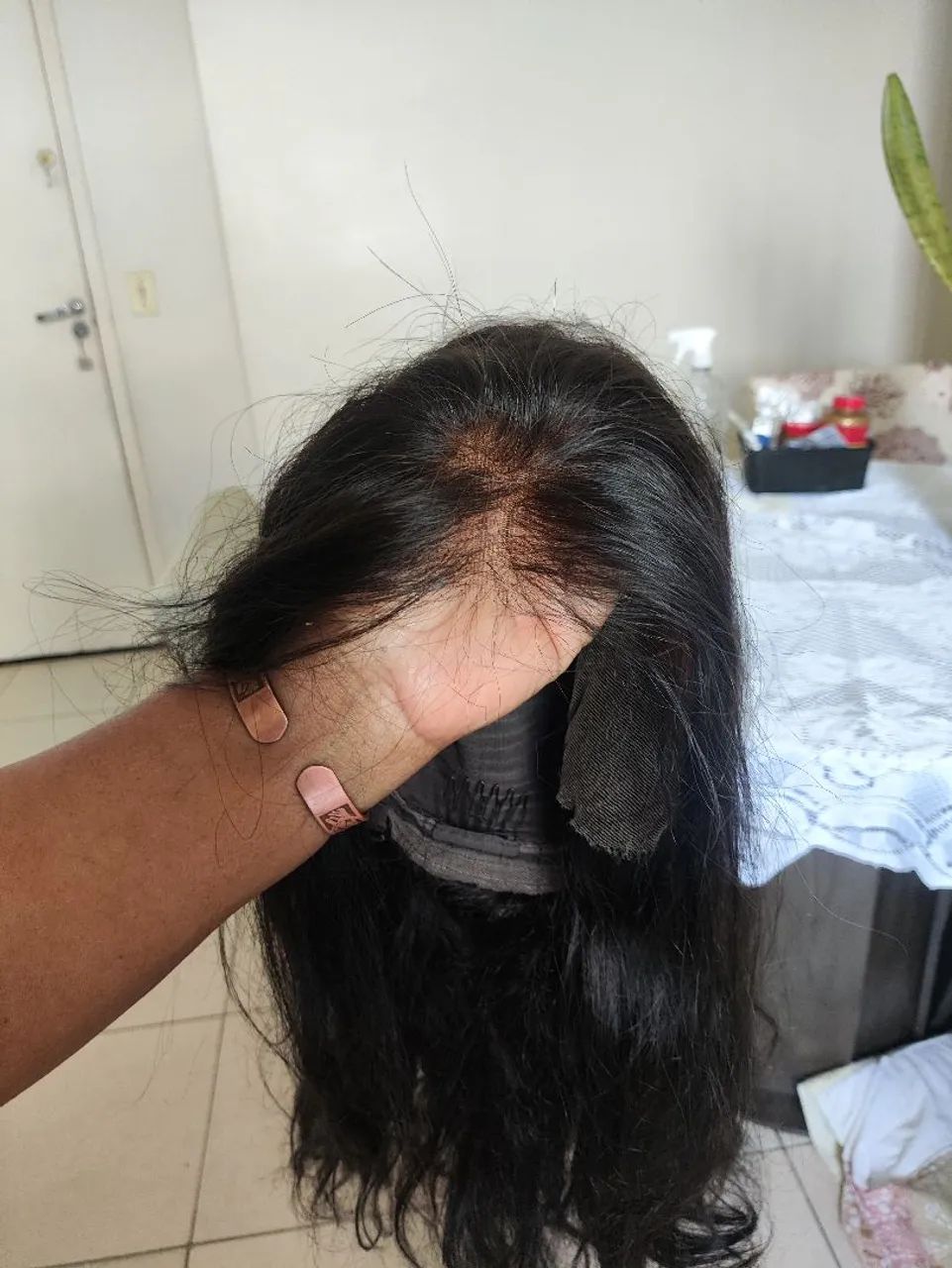 PERUCA LACE FRONT HD  DENSIDADE 150, CABELO HUMANO, COM NOTA DE COMPRA, NOVA SEM USO - Foto 2