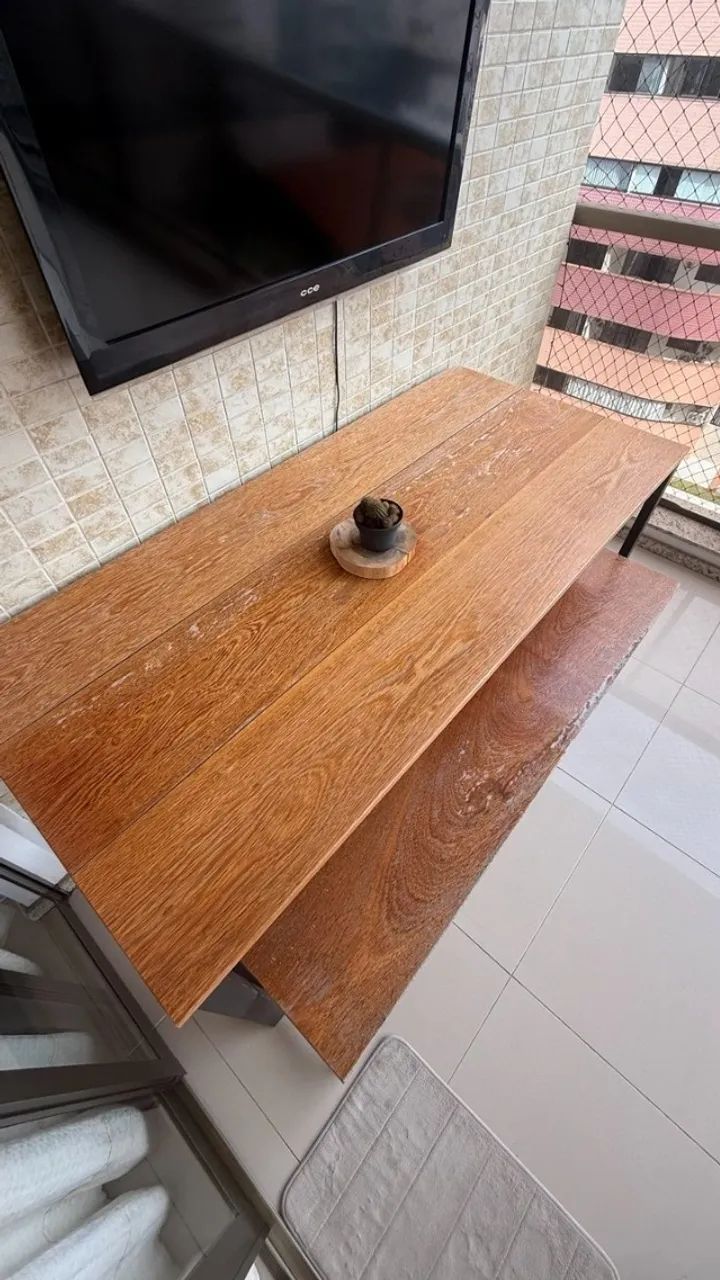 Mesa industrial ideal para varanda - Foto 4