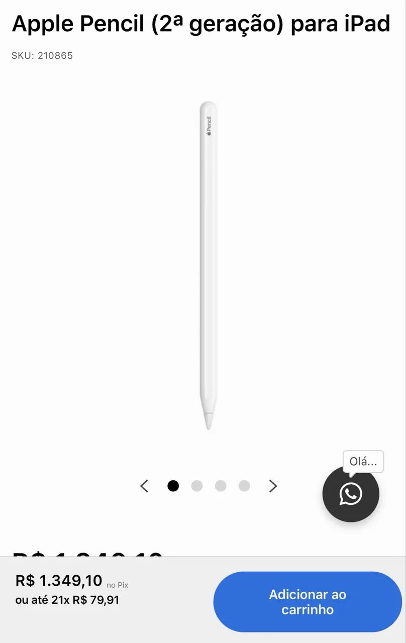 Apple Pencil 2ª geração  - Foto 2