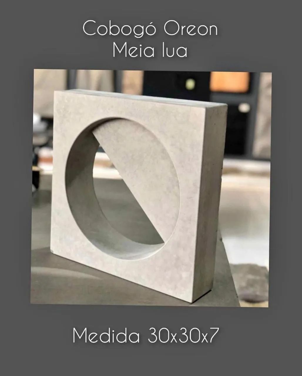 Cobogó Meia Lua 