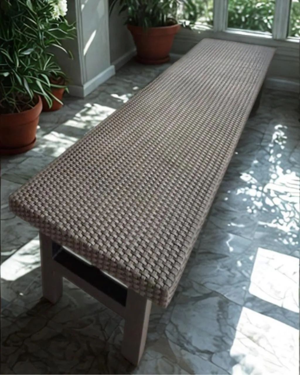 Banco de alumínio com treliça 1,80m - resistente e elegante - Foto 2