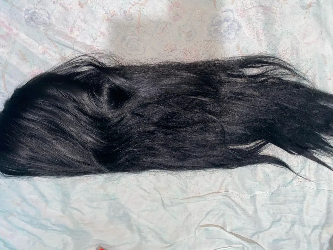 Peruca Lace Frontal Sintética Preta 26 Polegadas - Pouco Usada - Foto 5