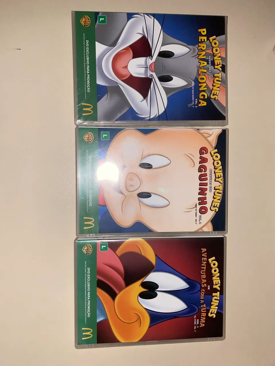 Kit 3 Dvds Looney Tunes 