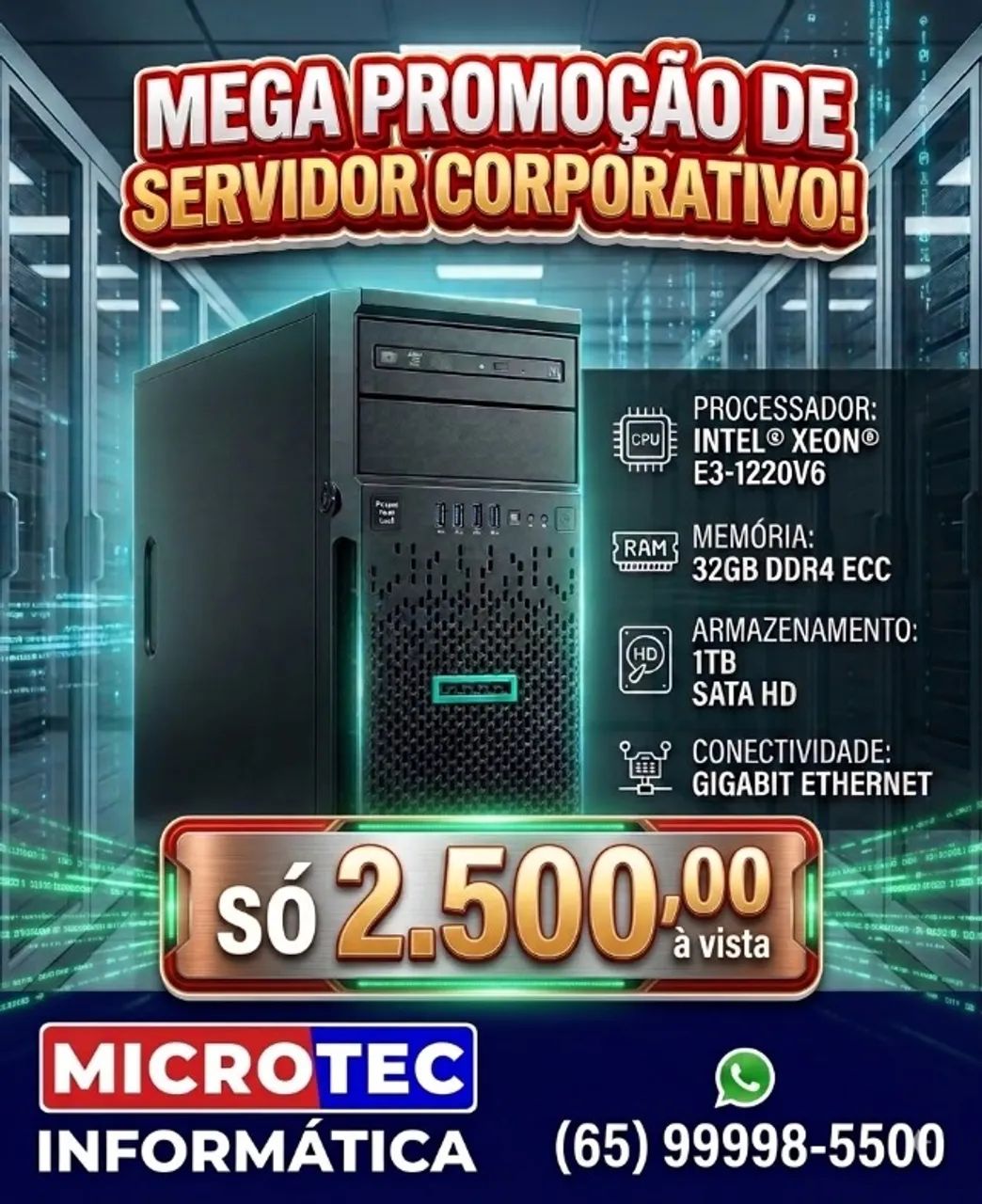 MEGA PROMOÇÃO!!! SERVIDOR CORPORATIVO INTEL