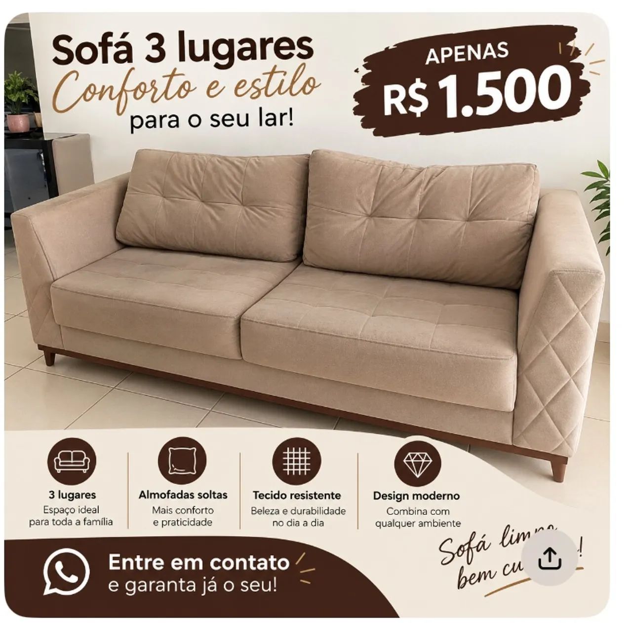 Venda de móveis semi novos