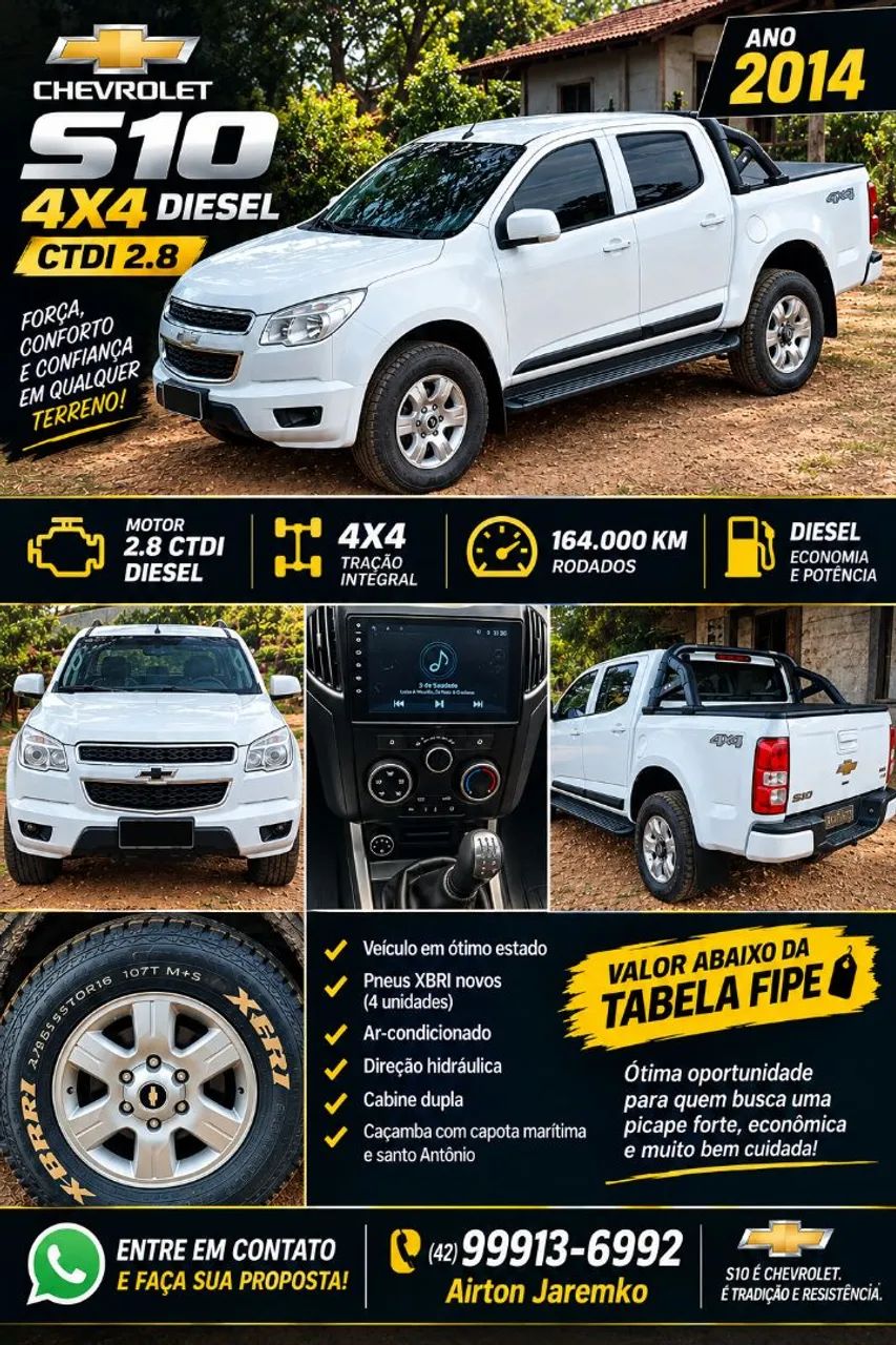 Chevrolet S10 CD 4X4 2.8 TDI 2014