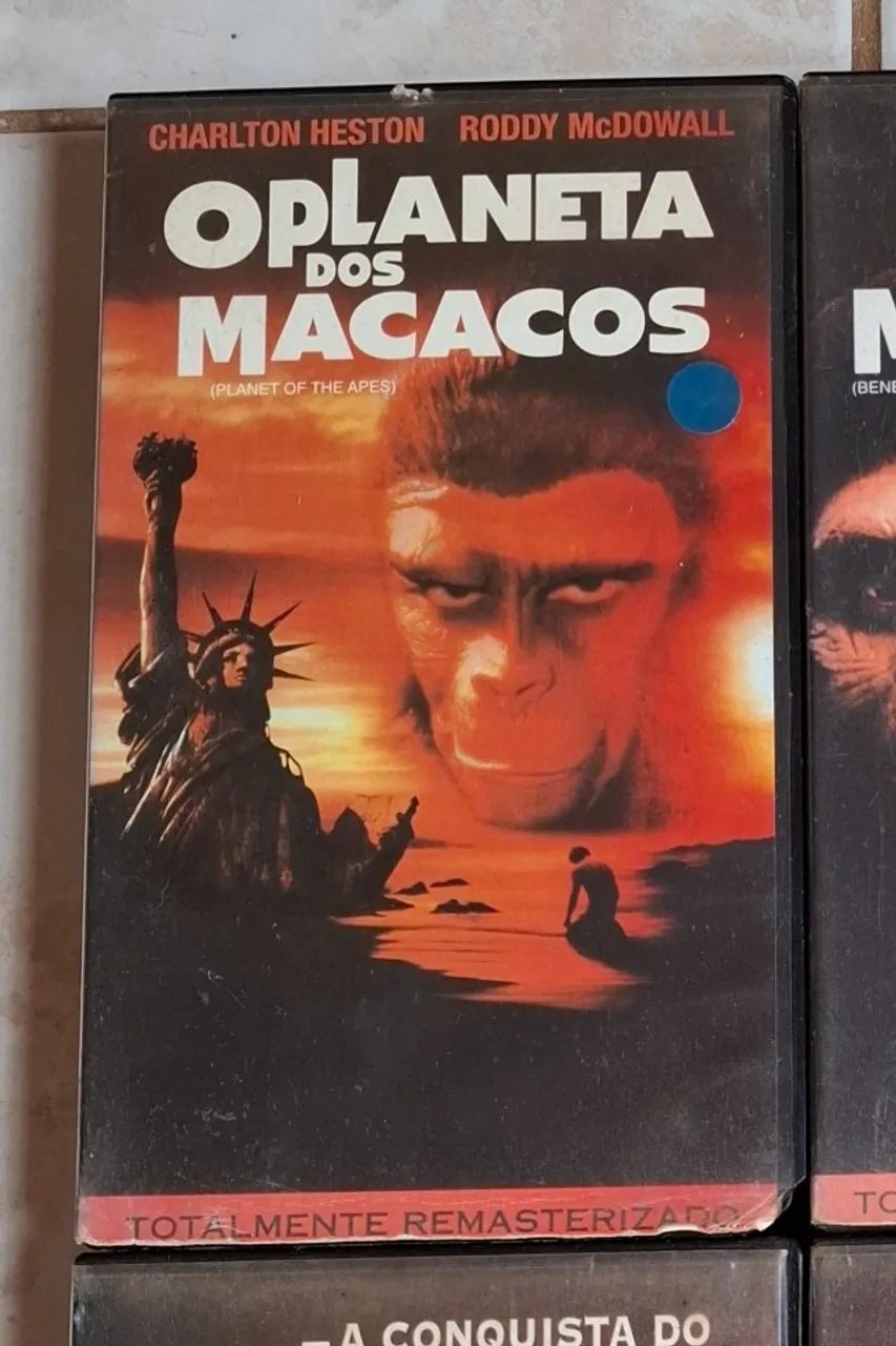 VHS/DVD Planeta dos Macacos - 1968 (Coleção)