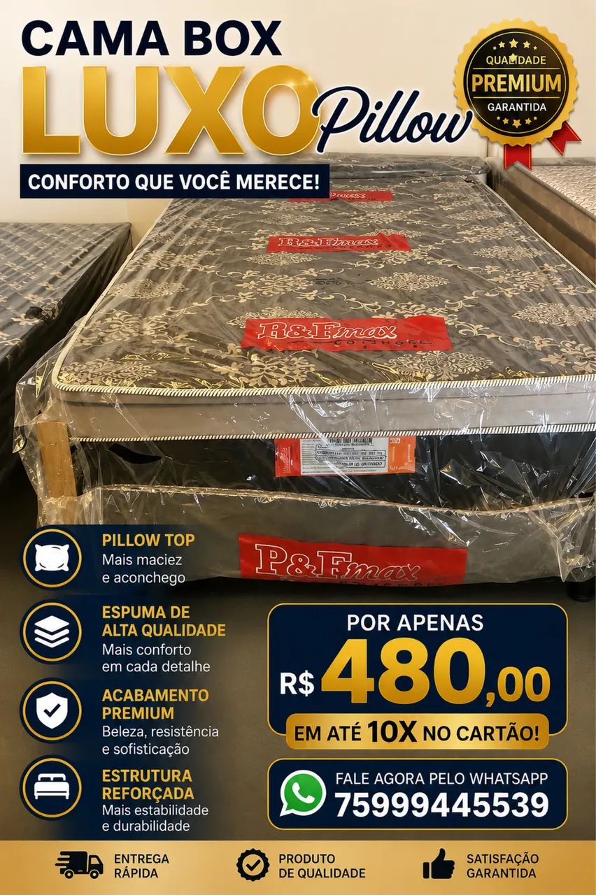 Cama box casal luxo com Pillow  - Foto 3