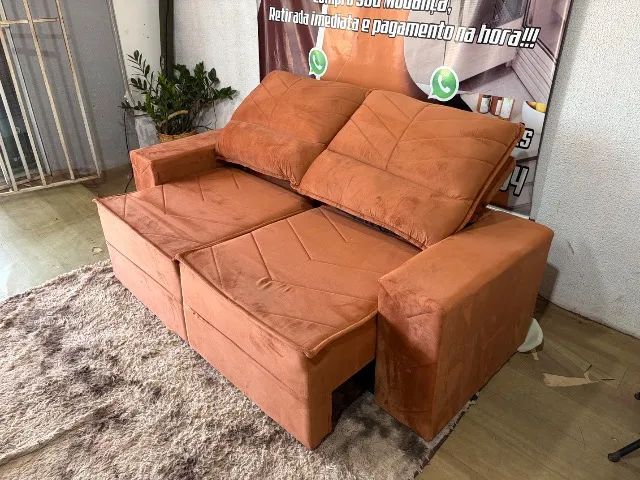 Sofa retrátil reclinável novo ( entrego ) - Foto 5