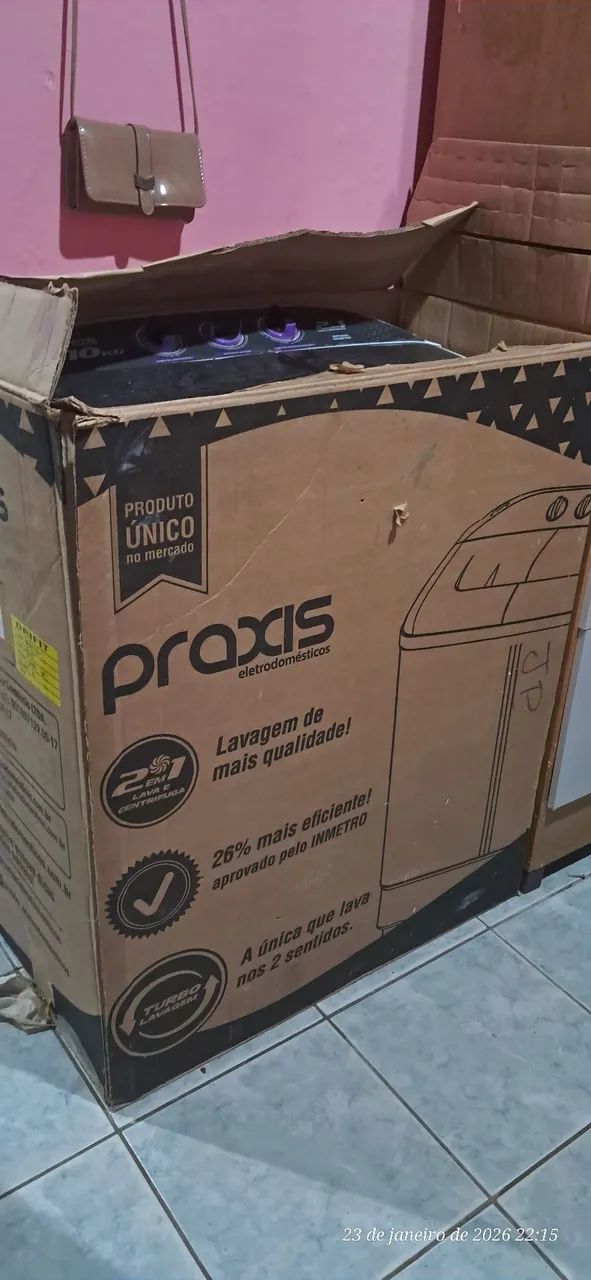 Máquina De Lavar Twin Tub 10kg 2 Em 1 Lava E Centrifuga 110V - Praxis