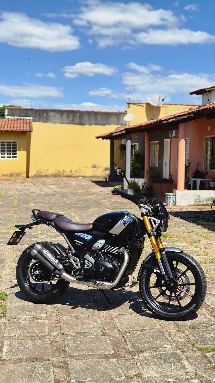 Triumph Scrambler 400x absolutamente impecável, zero - Foto 2