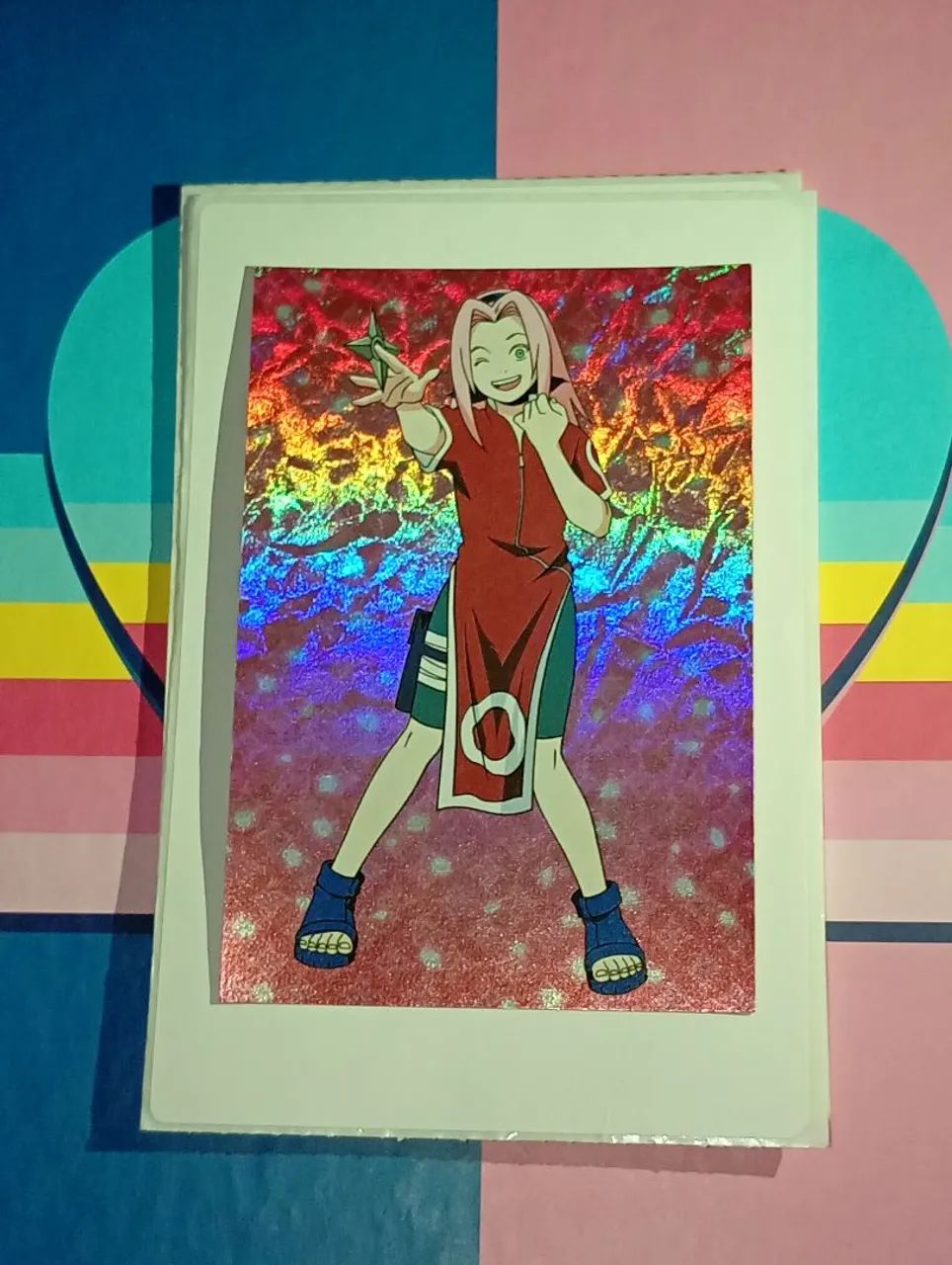 NARUTO フルコンプ エッチングカードコレクション2004 Super card Naruto 2004 holográfico produzido somente no Japão