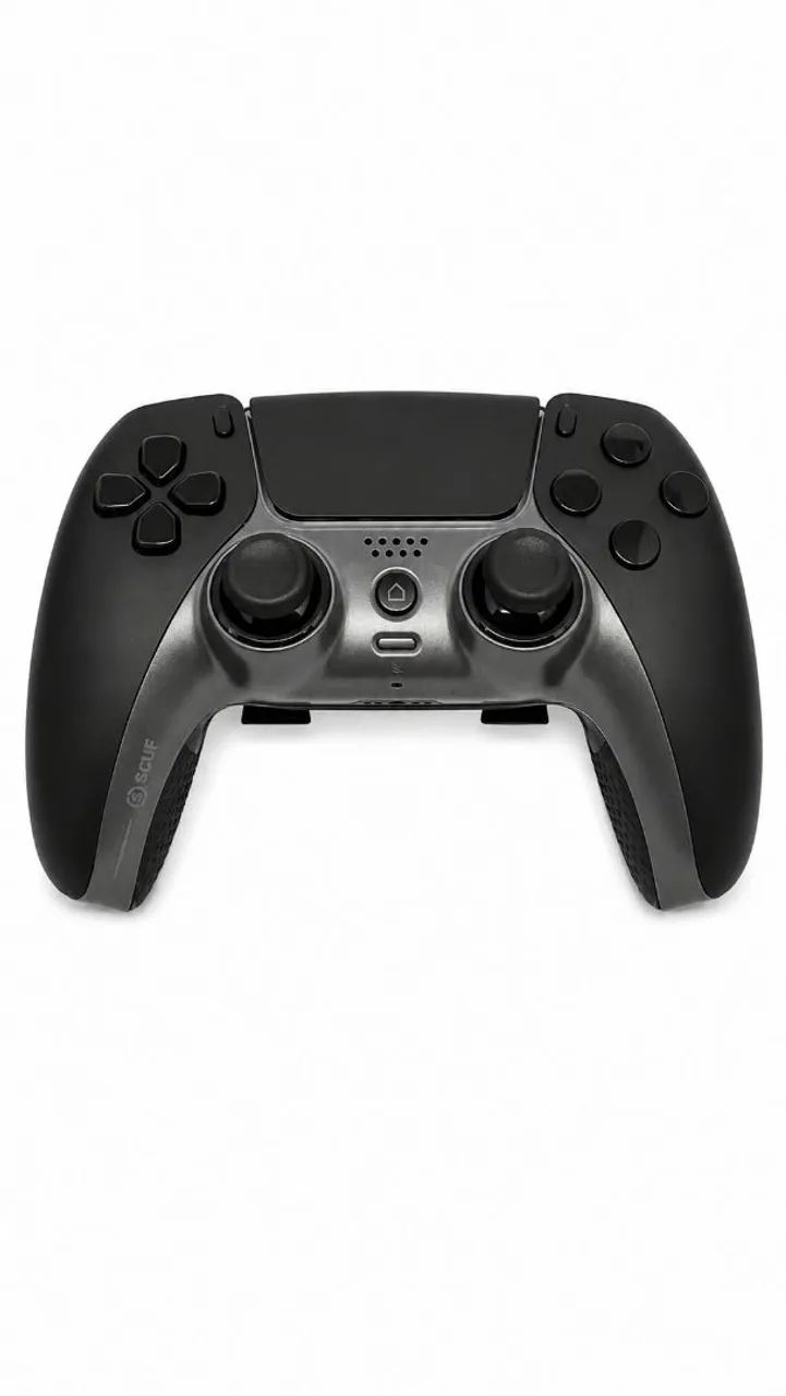 Scuf reflex com analógico halll efect TMR ksilver e com duas paddles reprogramaveis.