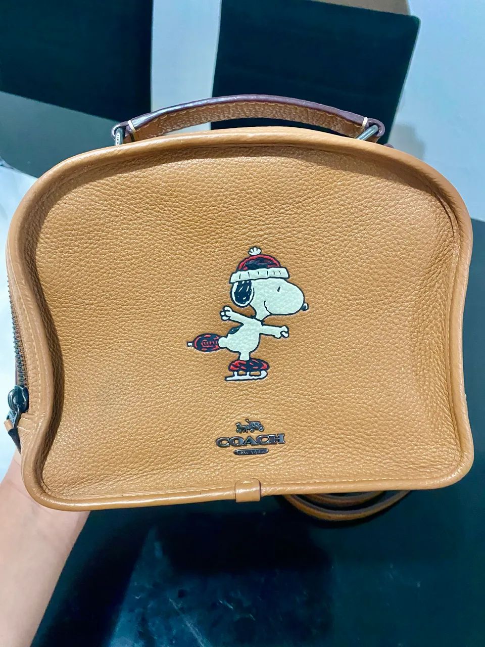 Bolsa COACH ORIGINAL Edição Peanuts Caramelo - Foto 2
