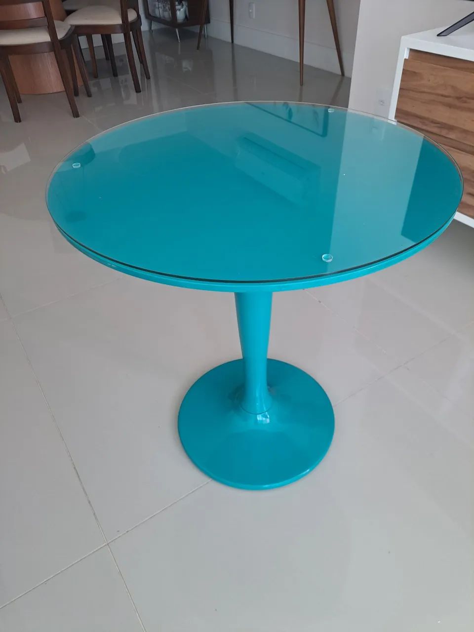Mesa de canto Laca Azul - Foto 2