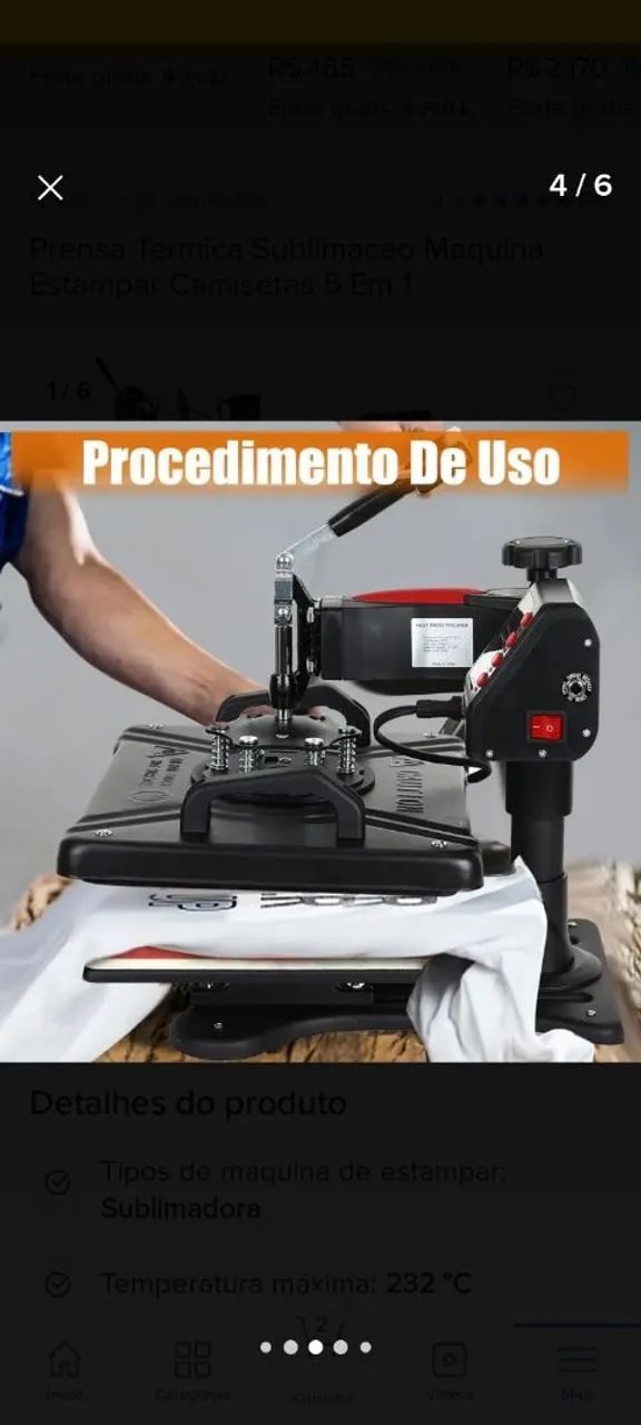 Máquina de sublimação 5 em 1 - Foto 5