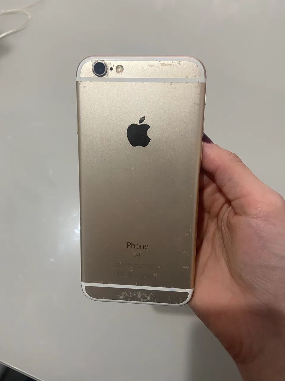 iPhone 6s dourado 32GB bateria 100% + película e capinha  - Foto 5