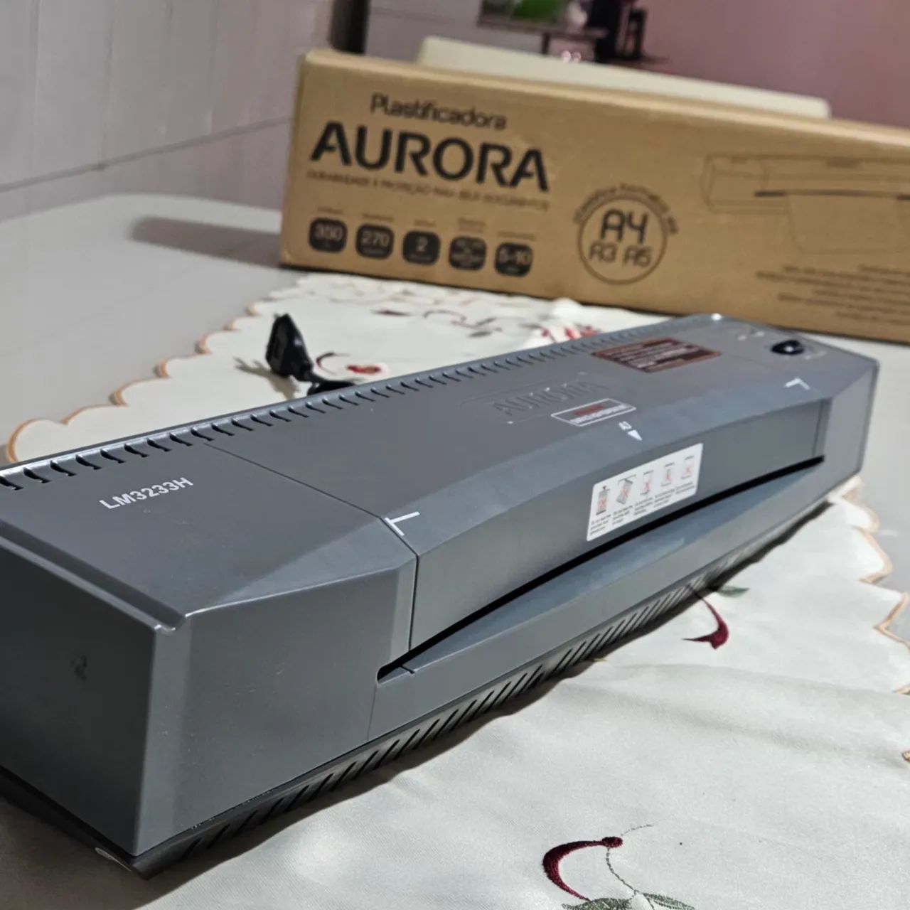 Plastificadora E Laminadora A3 Aurora Lm3233h Nova Na Caixa - Foto 2
