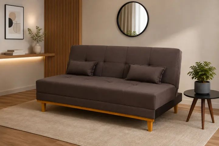 Sofá Cama Aurora Marrom