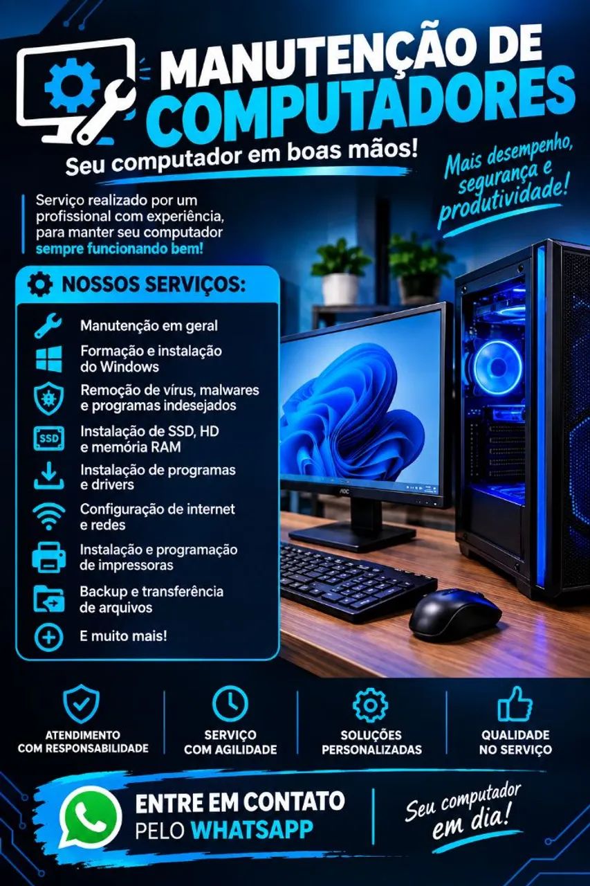 ? Manutenção de Computadores! Seu computador em dia!