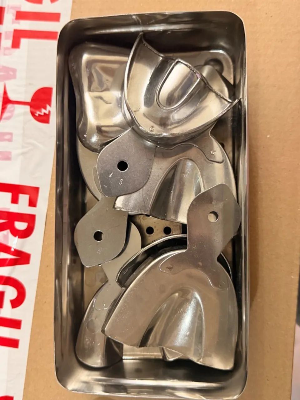 Kit moldeiras lisa inox 