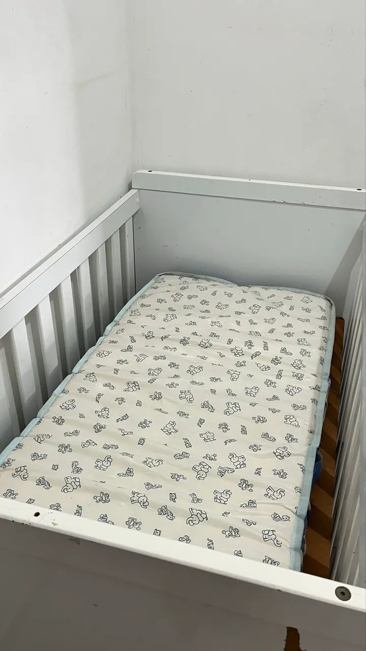 Berço 3 em 1 com colchão  - Foto 2