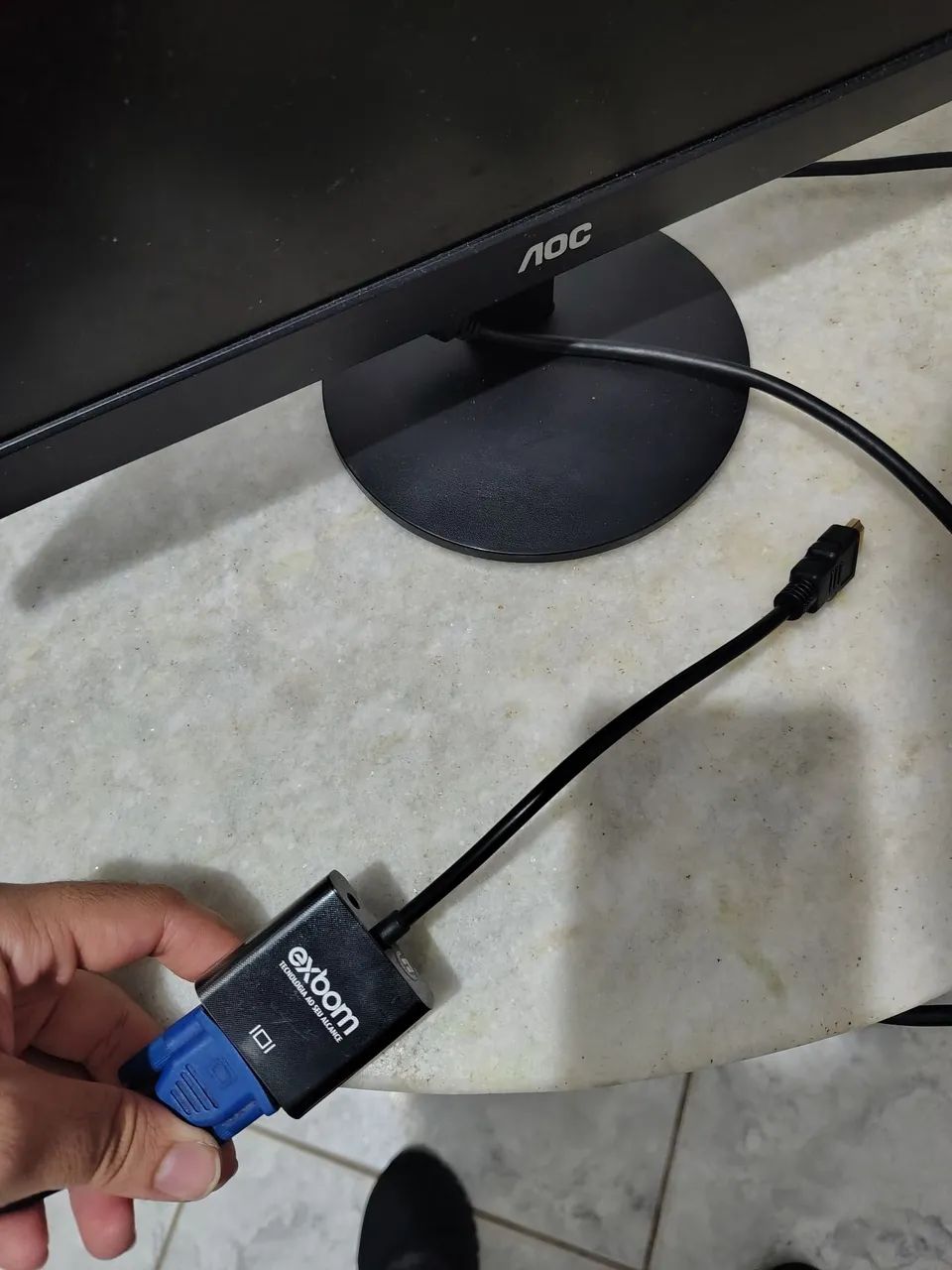 Monitor AOC 19". 60Hz. EM PRRFEITO ESTADO!! - Foto 3