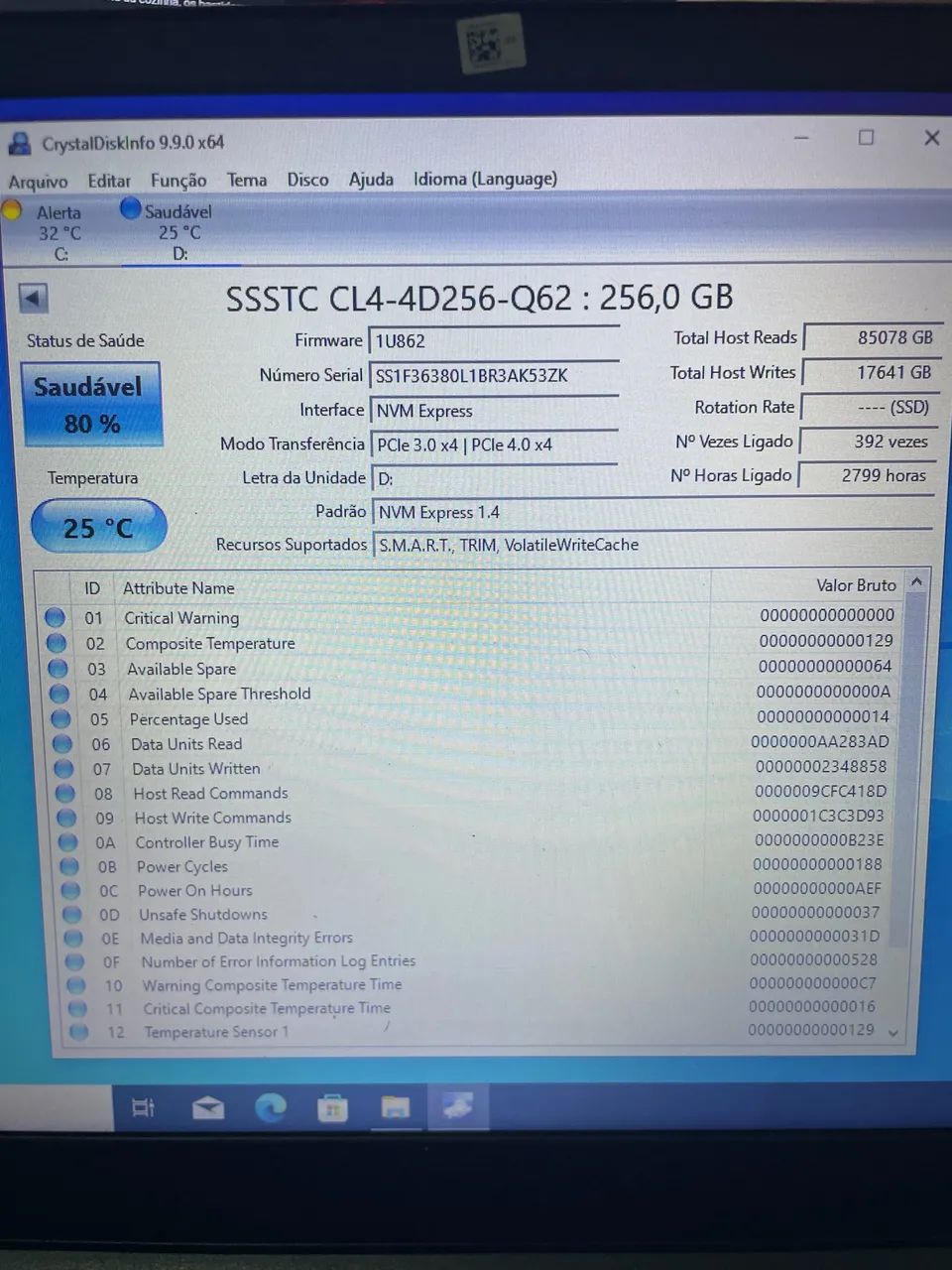 SSD NVME M.2 256GB - Foto 3