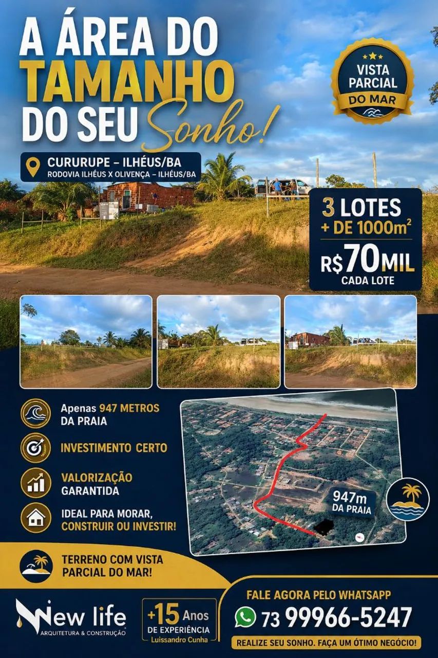 A ÁREA DO TAMANHO DO SEU SONHO
