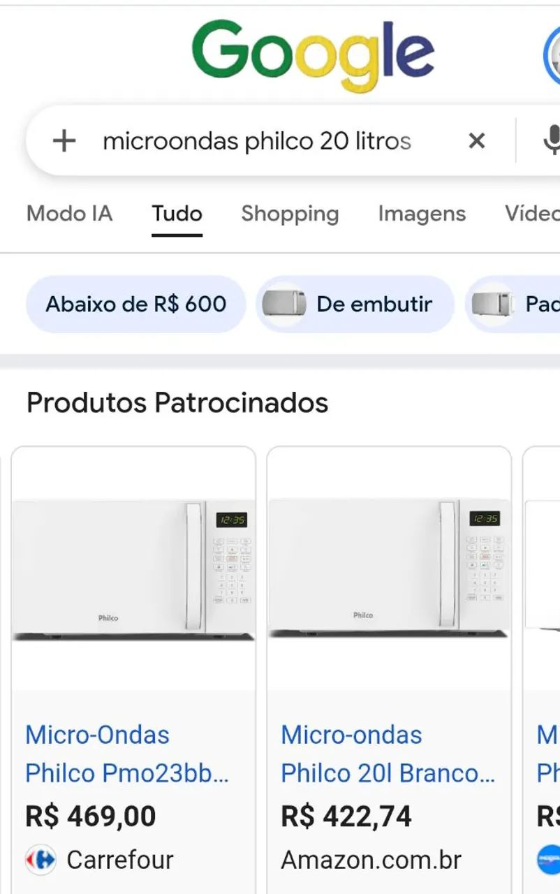 Microondas Philco 20 litros (usado) - Foto 5