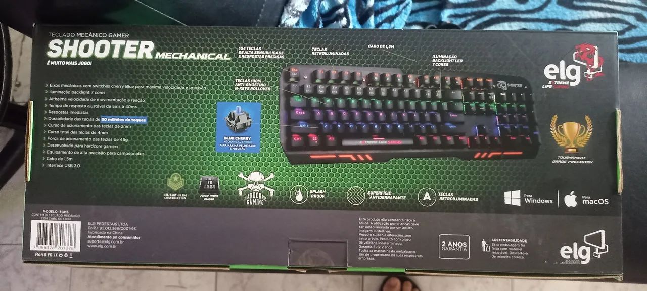 Teclado mecânico gamer iluminado elg - Foto 3