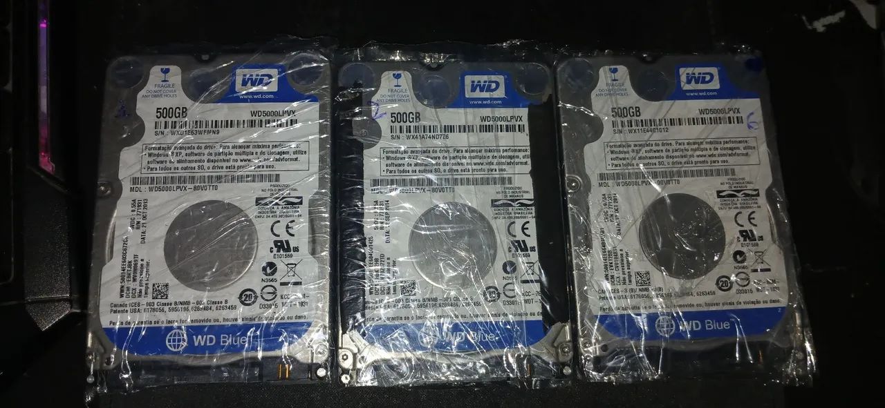 HD 500 GB - WD, Seagate - 100% Saudáveis  - Foto 3
