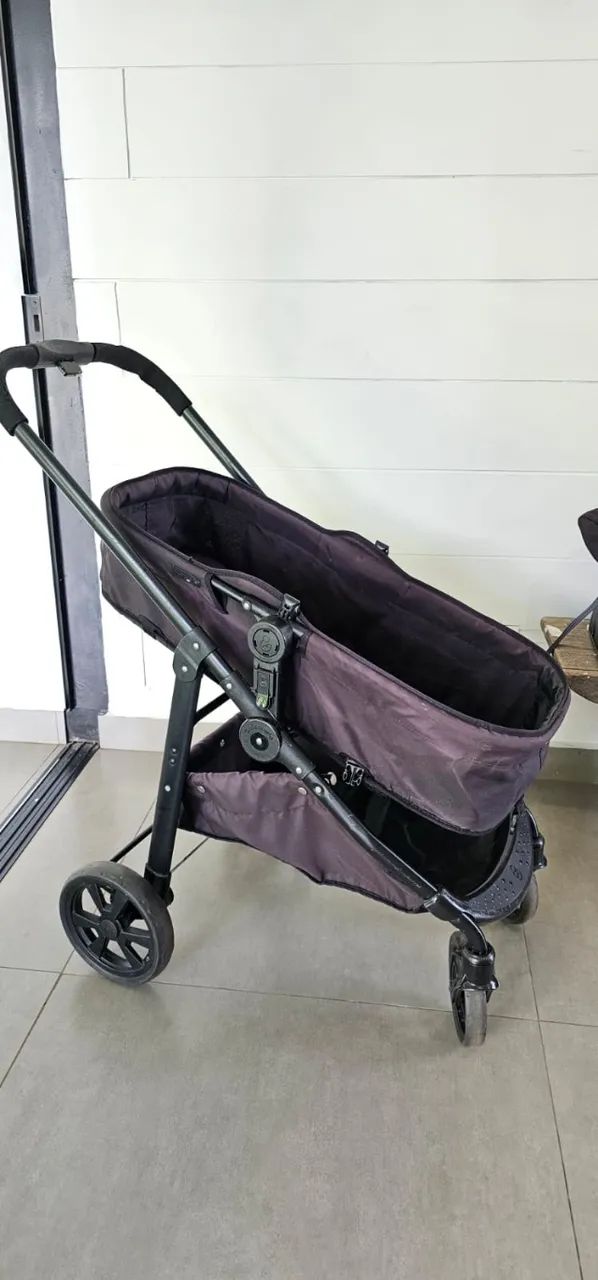 Carrinho de Bebê com bebê conforto Olympus Galzerano  - Foto 3