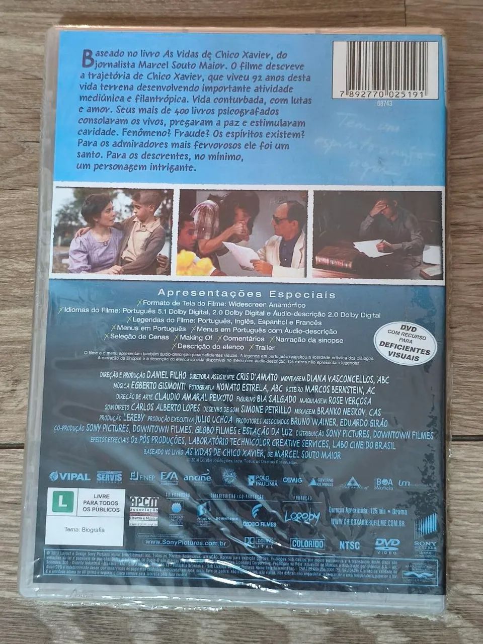 DVD filme Chico Xavier lacrado, novo! - Foto 2