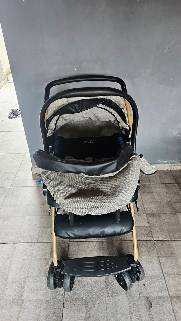 Carrinho de bebê + cadeirinha Borrigotto - Foto 3