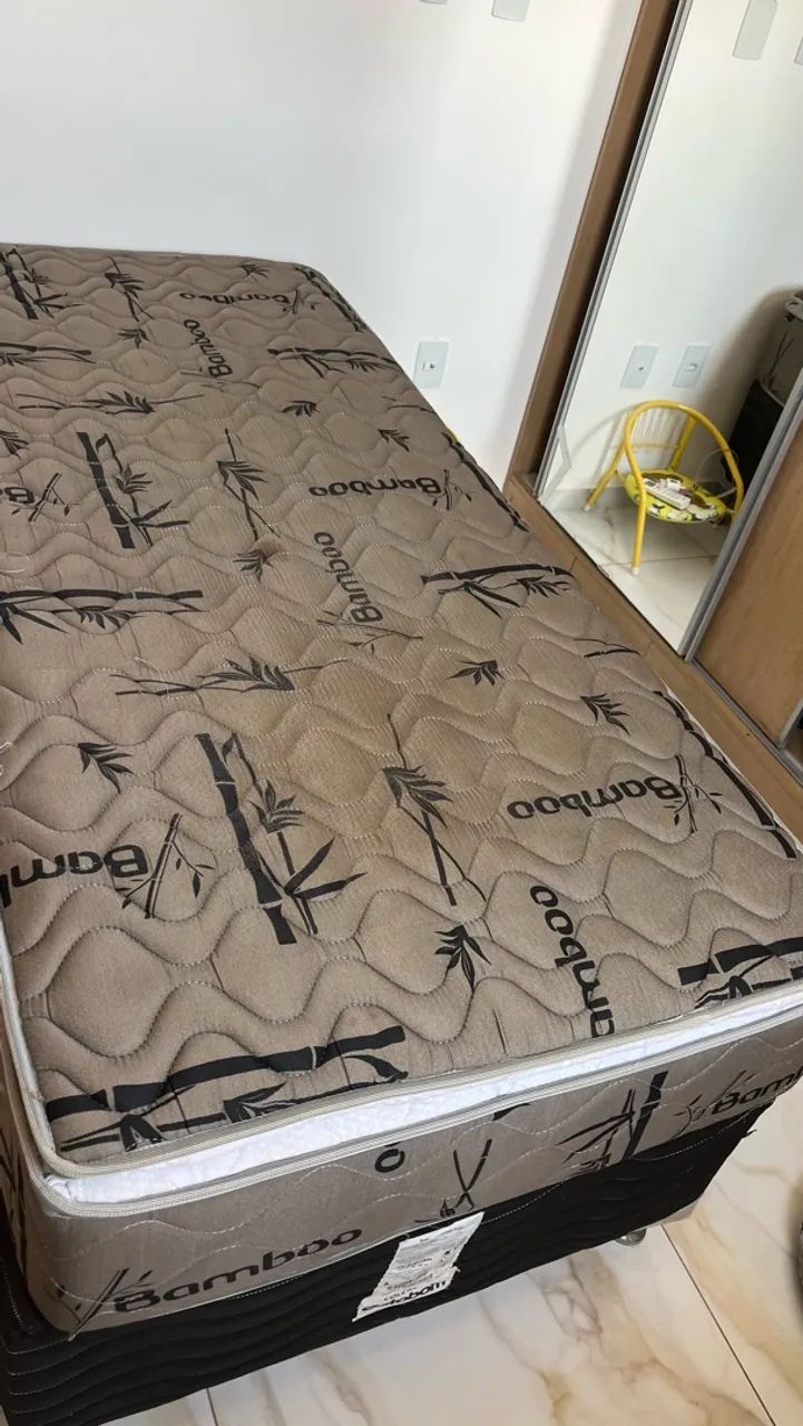Cama de solteiro MOLAS ENSACADAS