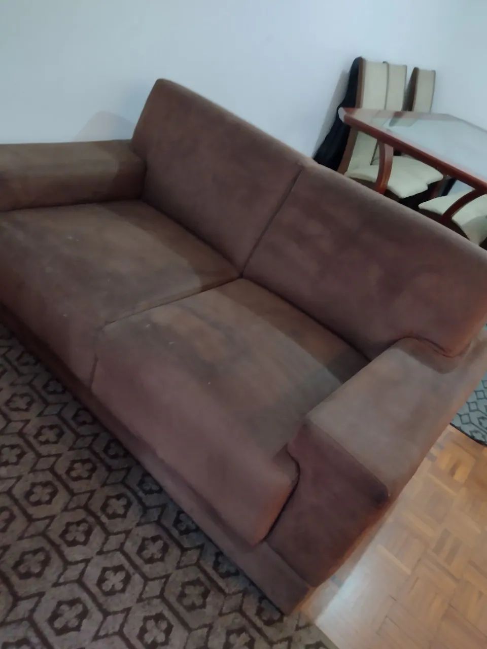 2-Seater Suede Sofa419420976501248000
