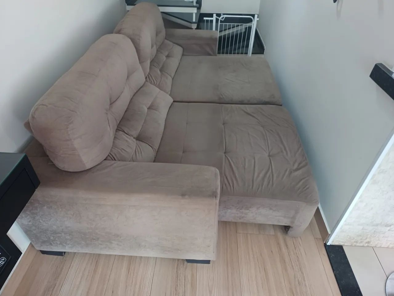 Sofá retrátil e reclináveis 2,5m - Foto 4