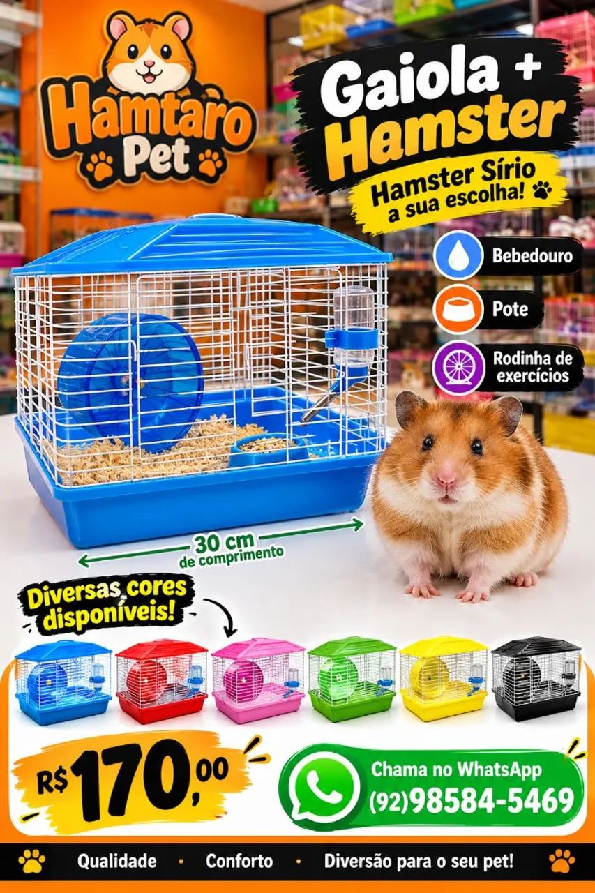 Hamster e Gaiola