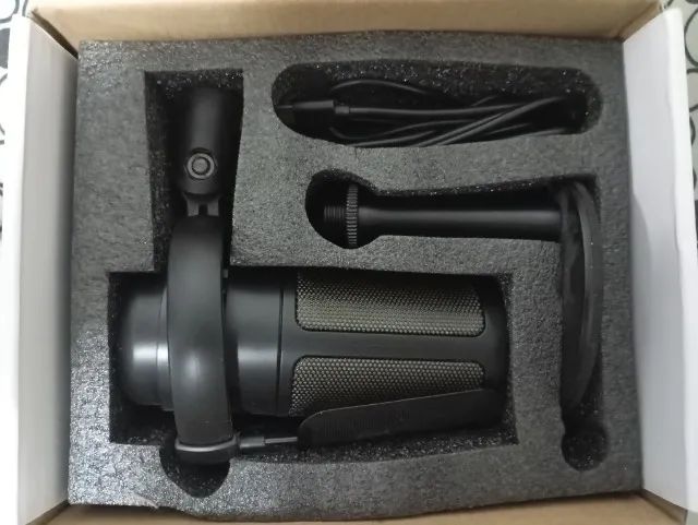 Microfone USB Preto - Tomate MT1060R Condensador - Foto 3