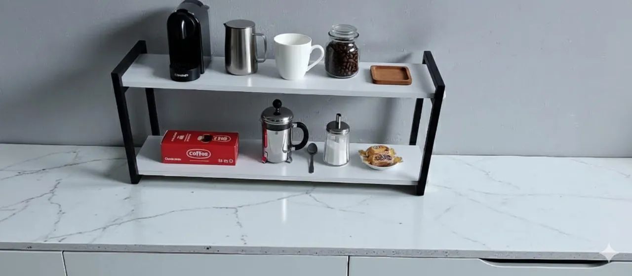- Prateleira Estilo Industrial Nova - 90x30cm em Metal e MDF  