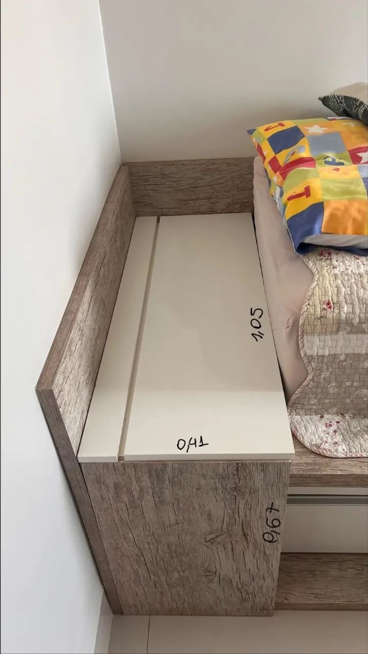 Cama de solteiro com gaveteiro - Foto 3