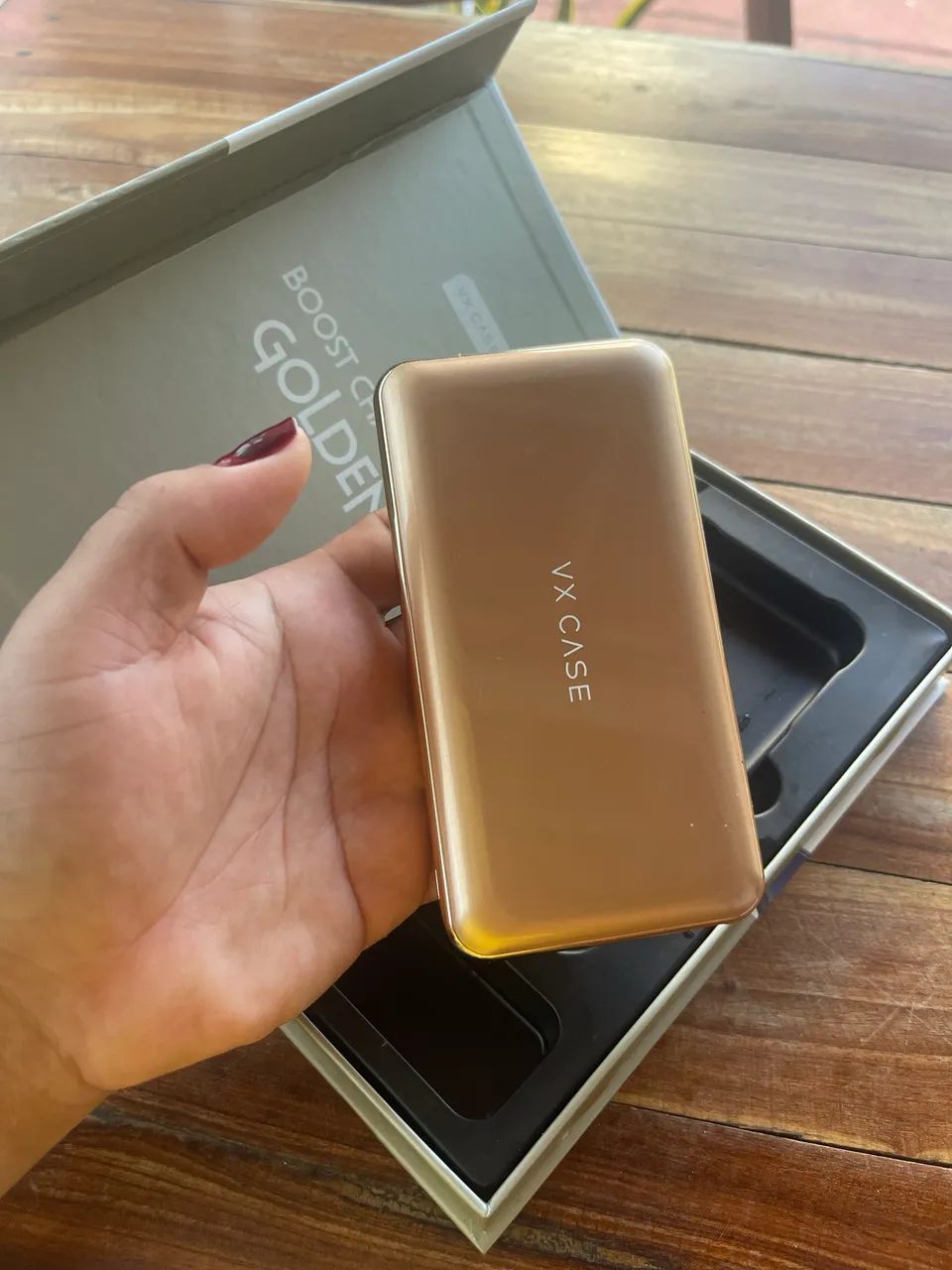 Carregador Portátil VX Case Boost Charger 10.000mAh 20W - Golden - Foto 2
