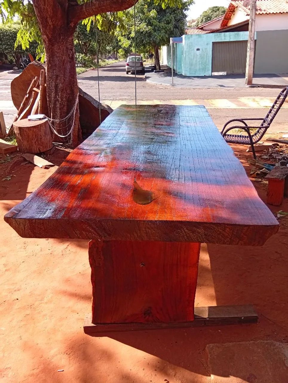 Mesa de rustica de madeira  - Foto 3