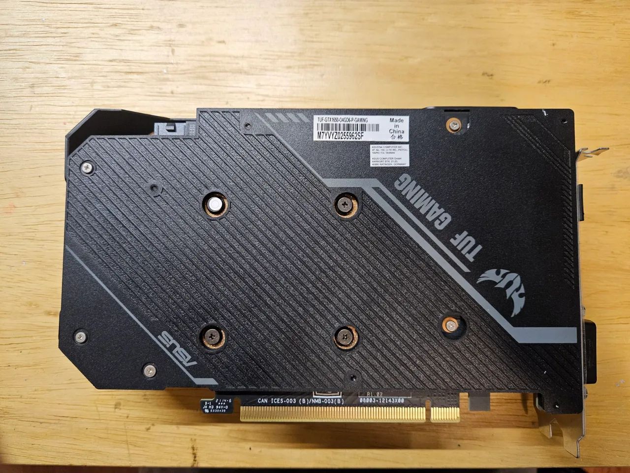 Placa de video asus gtx1650