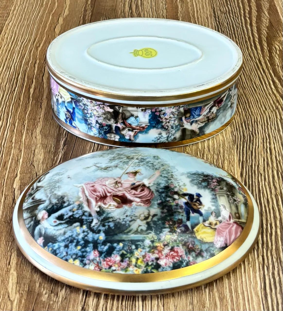 Caixa oval em porcelana  - Foto 3