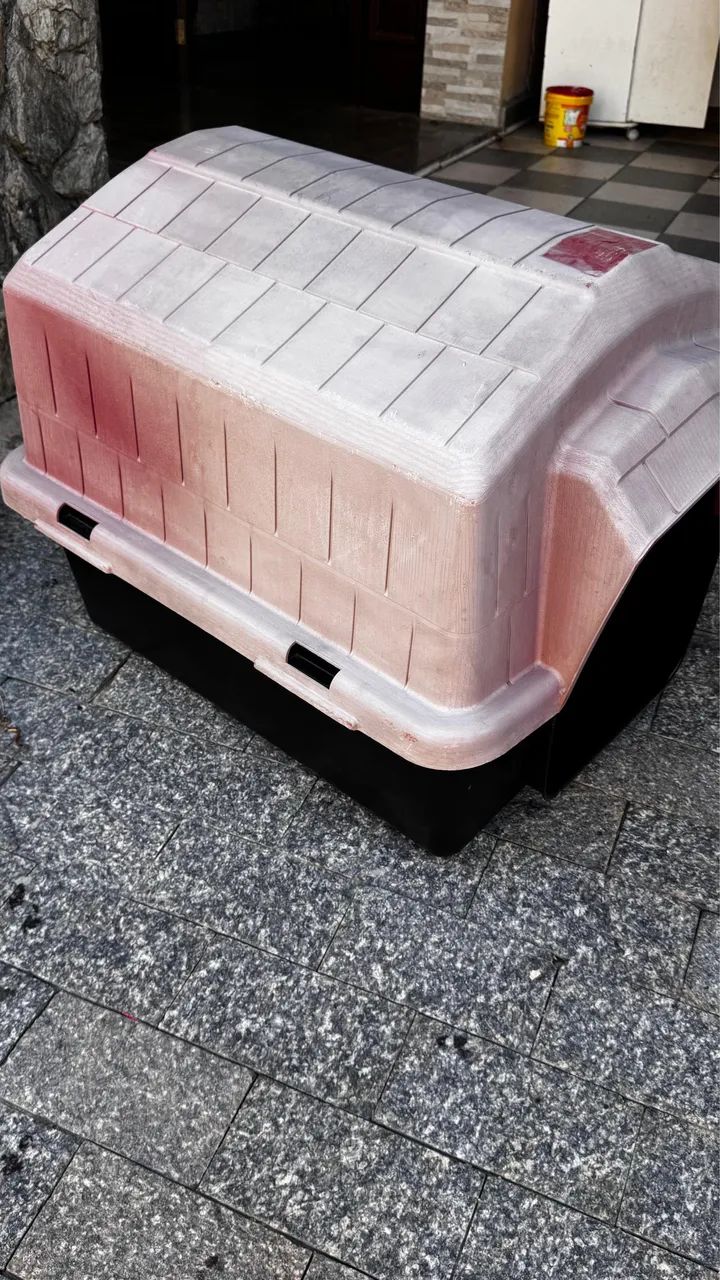 Casinha para cachorro HIGIENIZADA porte médio (até 56cm altura) - Foto 3