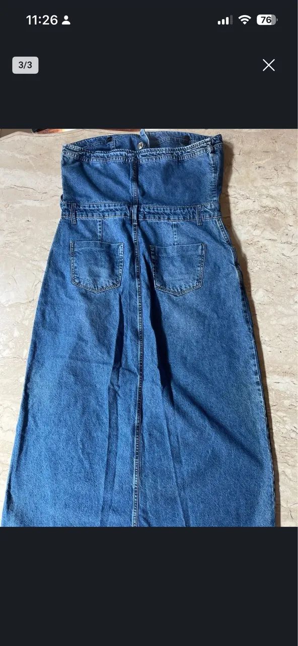 Vestido tomara que caia Remanescente 